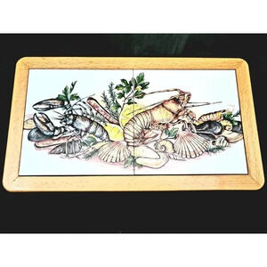 Crab, Lobster Seafood Decorative Wall Art Ceramic Tiles 7.5 x 13.5